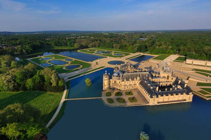 Passeio no Castelo de Chantilly